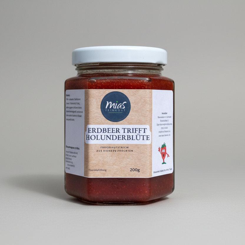 Erdbeer trifft Holunderblüte