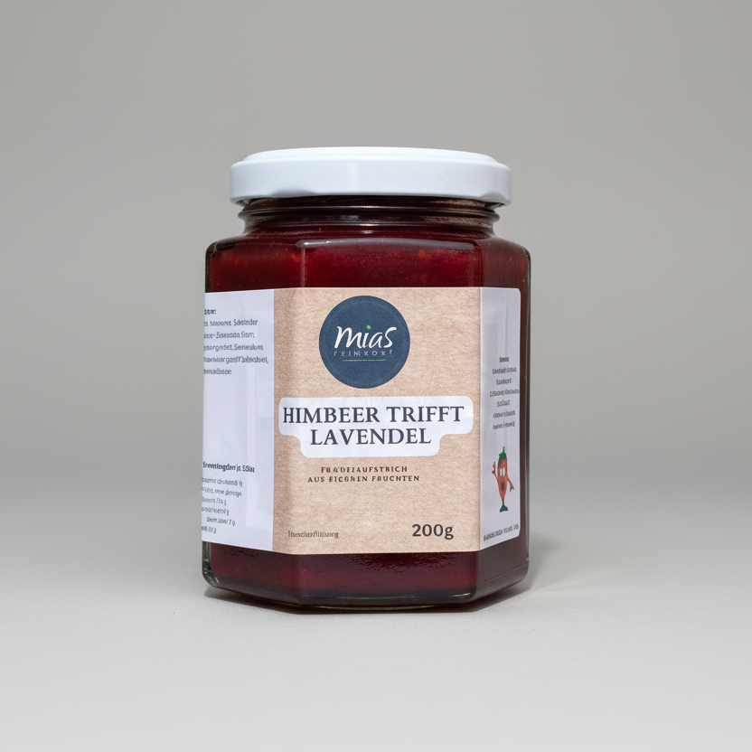 Himbeer trifft Lavendelblüten