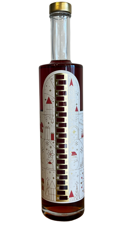Adventskalenderflasche Likör