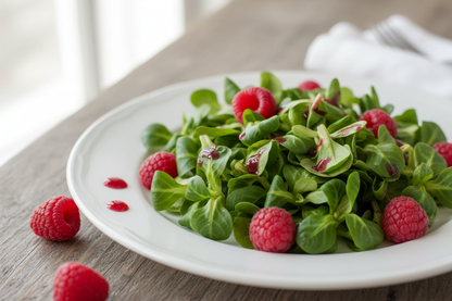 feldsalat mit himbeer essig